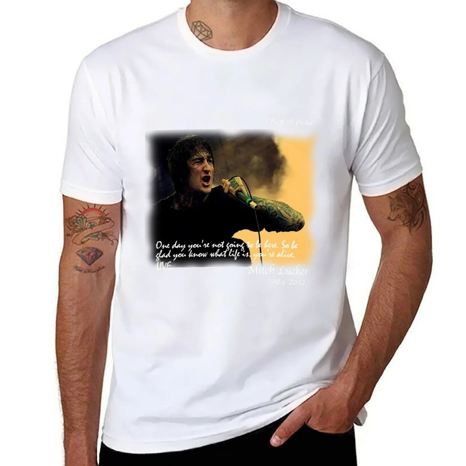 

Rest In Peace Mitch Lucker T-Shirt t shirts for man graphic funny man graphic t shirt T-Shirt