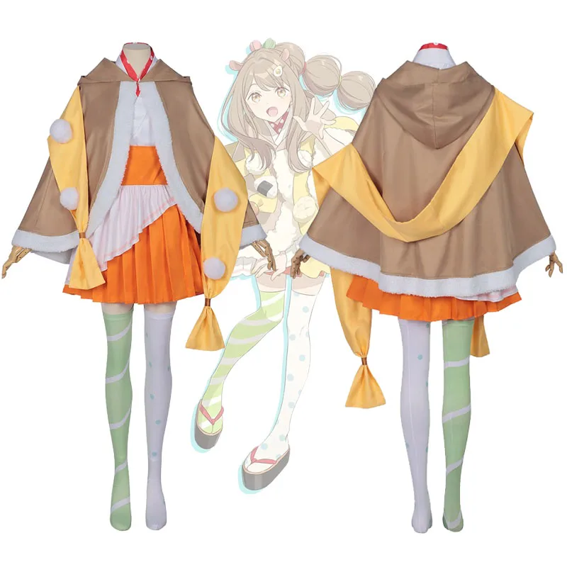 

Anime Cosmic Isayama Mami Cosplay Costume Princess Kaguya! Tsukuyomi Avatar Stage Outfits Black Mami's Uniform Skirt