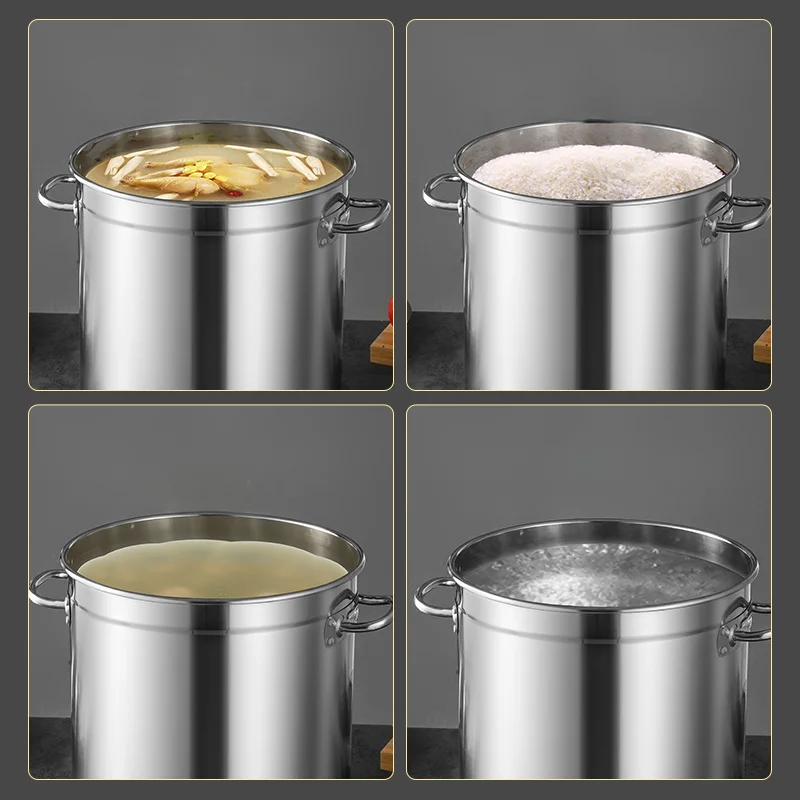 6L Stainless Steel Airtight Canister with Locking Clamp Grain Containers Bucket for Kitchen