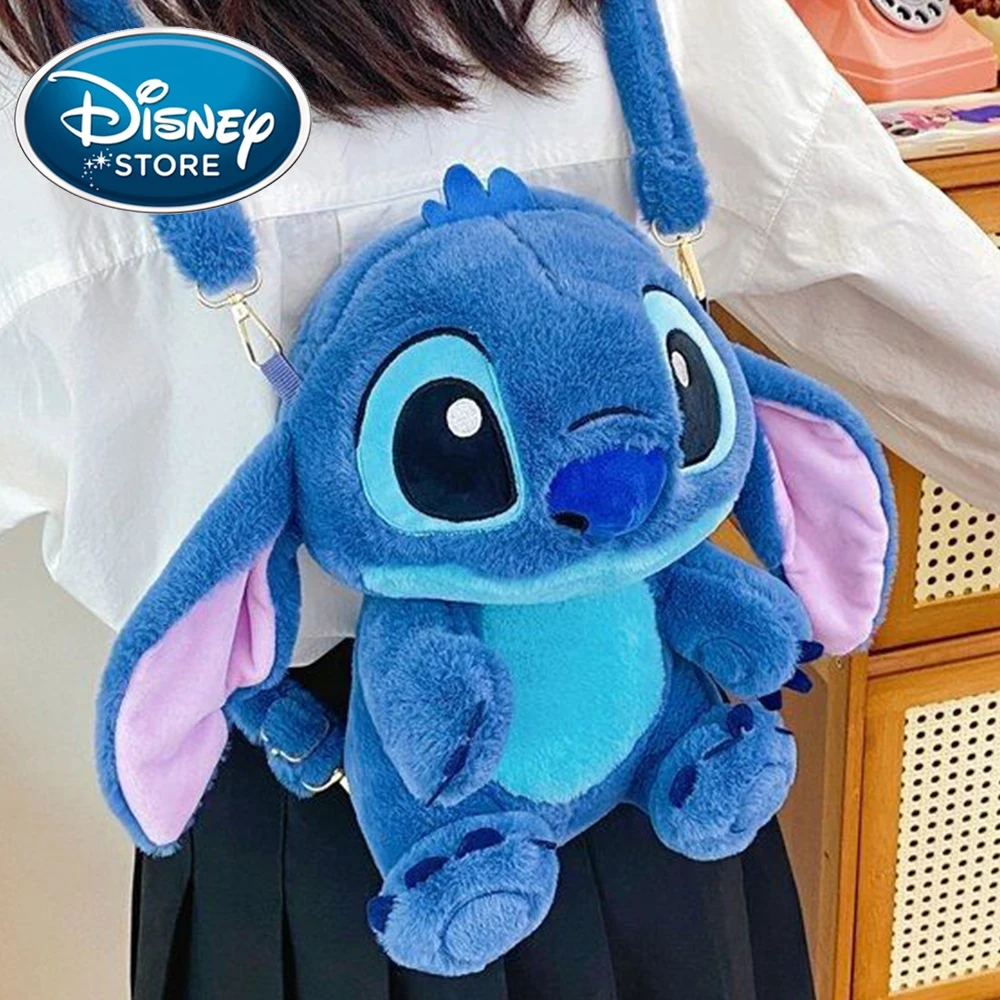 9style Disney Stitch Pluszowy plecak Ins Japoński niebieski ścieg Kreskówka Plecak studencki o dużej pojemności Torba przedszkole Prezent dla dziecka