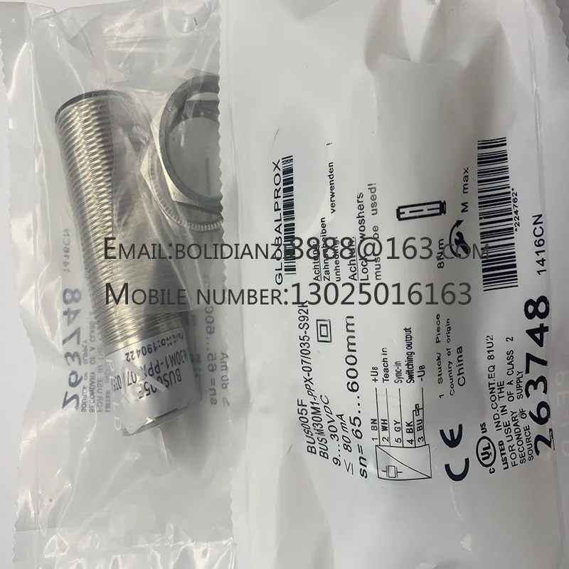 New ultrasonic sensor BUS003T BUS M30M1-XC-35/340-S92K