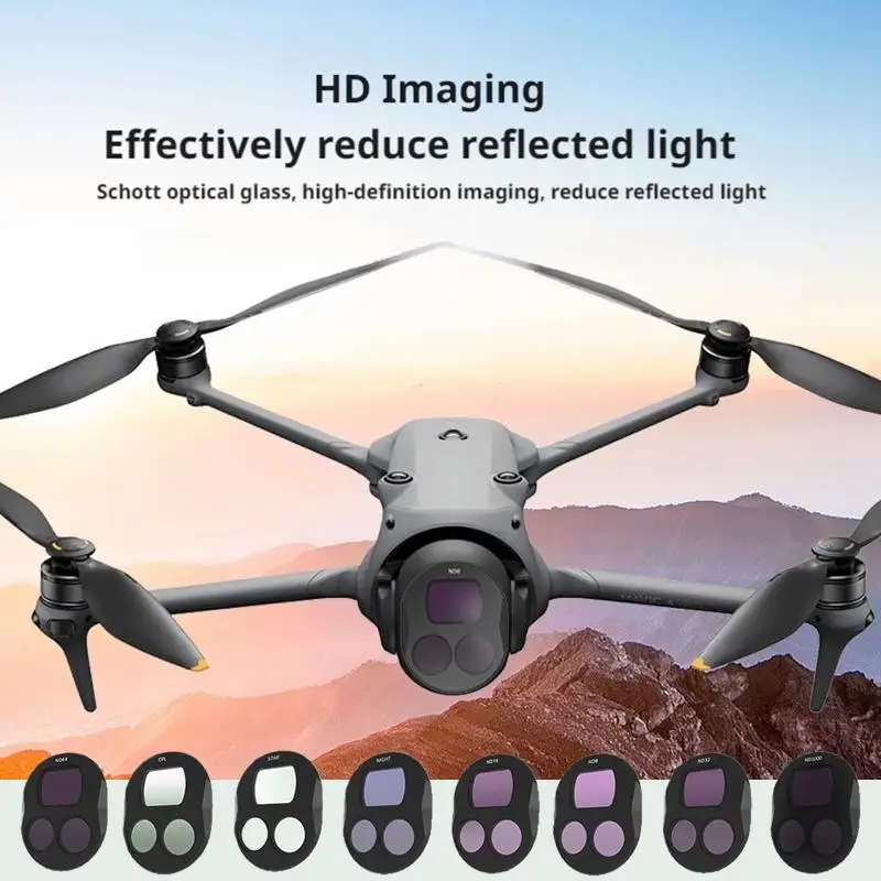 Suitable For DJI Mavic 4 Pro Filter ND Dimming UV Protection CPL Polarized Night Scene Anti Light Damage Drone Accessories