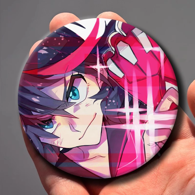Matoi Ryuuko Comic Brooches for Backpack Decoration Anime Kill La Kill Lapel Pins Fashion Cartoon