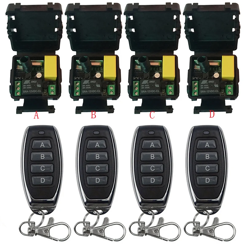 

AC220V 1CH 10A RF Wireless Remote Control Relay Switch Security System Garage Doors Gate Electric Doors shutters