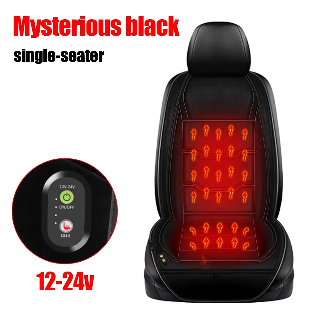 

12/24V Heated Car Seat Covers Universal Heater Cushion Winter Auto Fast Heating Seat Pad Interior Accessories Uniform Heating