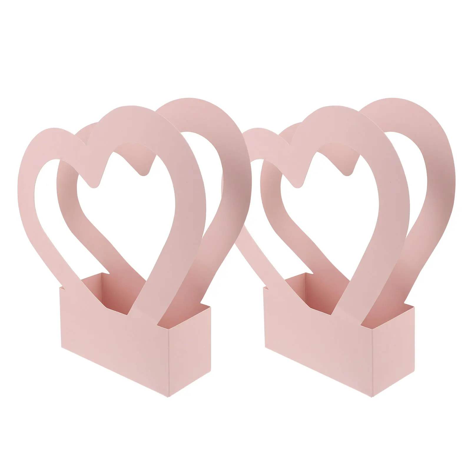 

2Pcs Premium Paperboard Flower Packing Box Decorative Handheld Case for Fresh Flowers and Small Gifts Flower Gift Box