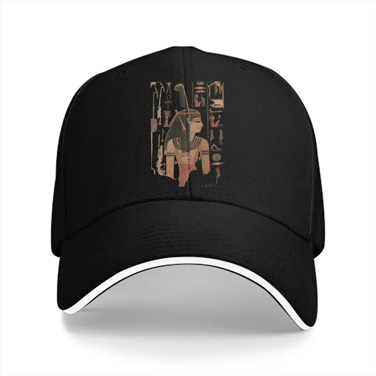 Washed Men's Baseball Cap Maat Goddess Classic Trucker Snapback Caps Dad Hat Egyptian Ancient Egypt Culture Golf Hats