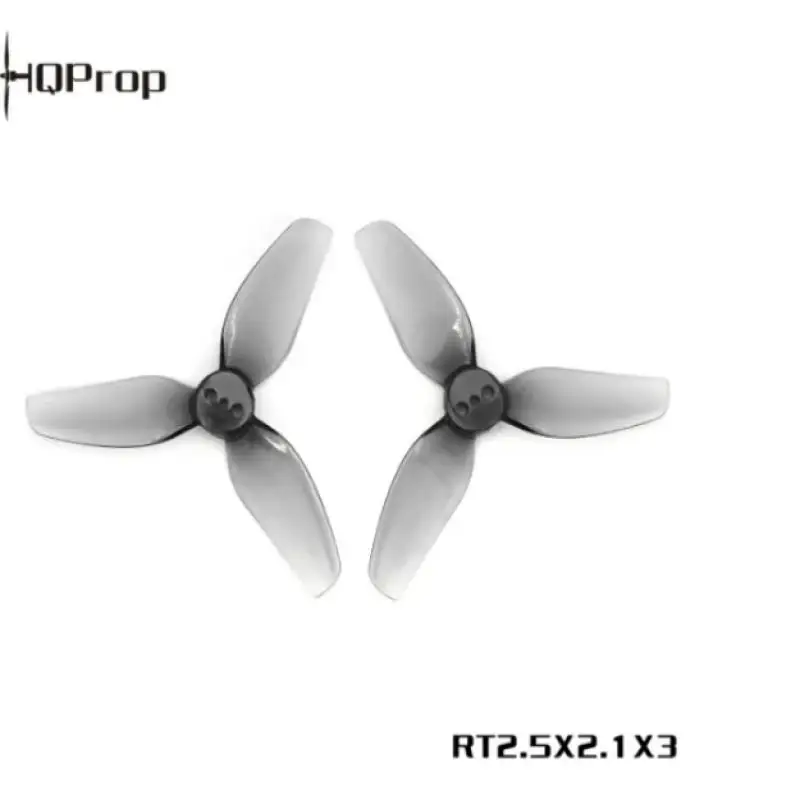 HQProp RT2,5X2,1X3 2,5-Zoll 3-Blatt FPV RC Racing Drone Propeller CCW/CW Ersatzblätter mit 2/1,5/2mm Wellenloch für Drohnen
