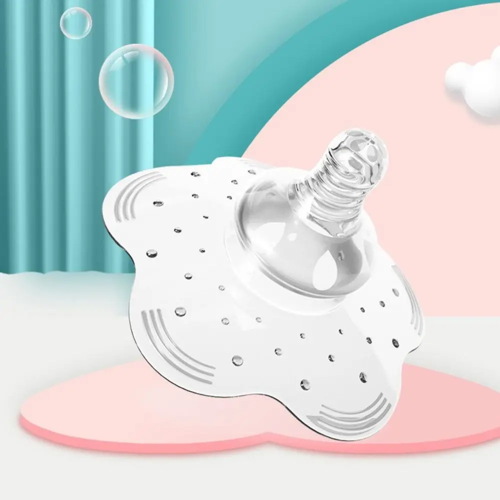 ป้องกันการกัดกลศาสตร์เกลียว Cross-milk Hole ผู้หญิง Milk Extractor หัวนม Protector Feeding Breast Pad ให้นมบุตรโล่