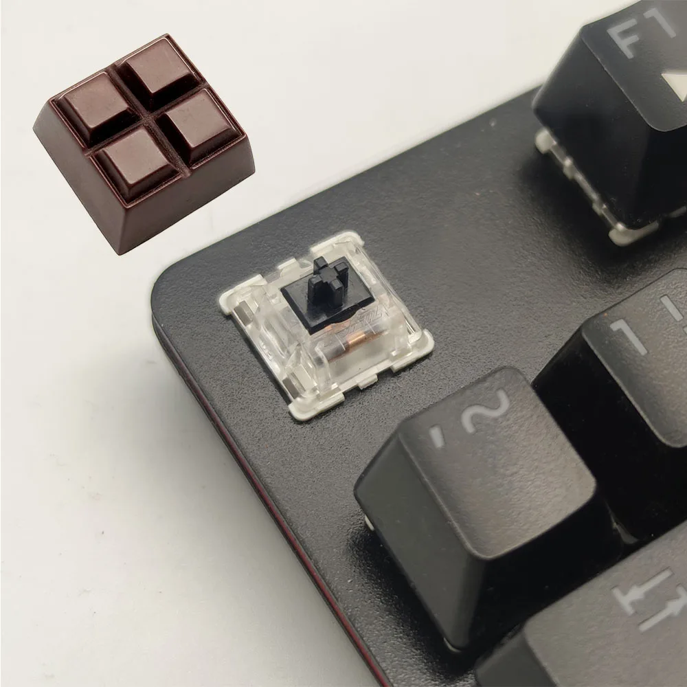 

OEM Chocolate Resin Keycaps Cross Switch Mechanical Keyboard ESC R4 F Zone Brown Key Cap Customize Gift