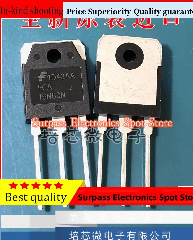 

10PCS-100PCS FCA16N60N MOS TO-3P 600V 16A Price Superiority-Quality guarantee