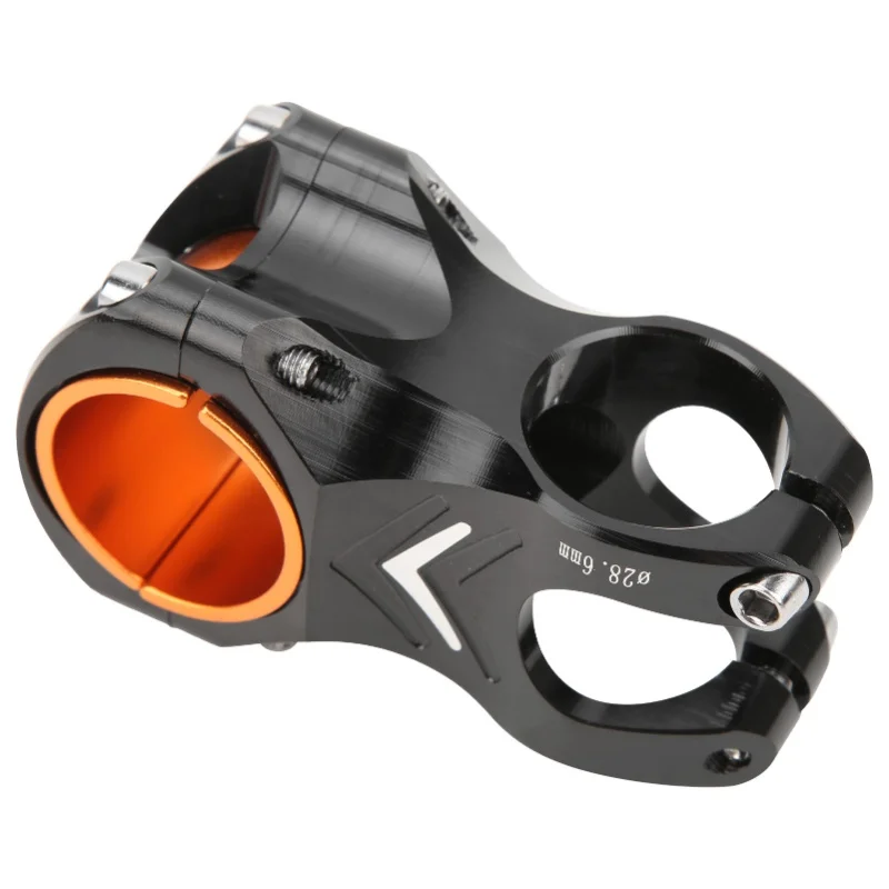 

CANSUCC 31.8/35mm Bike Handle Stem Riser Short Handle Stem Aluminum Bike Handlebar StemS50 Black