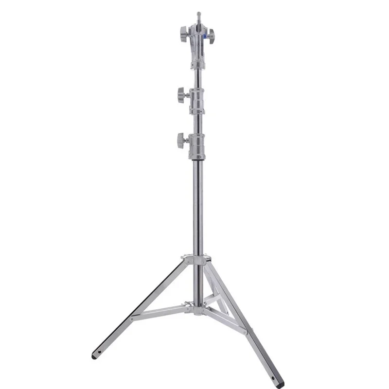 Heavy-duty lighting rig, small stainless steel film and television lighting rig, 2 meters high, suitable for large HIS lamps.