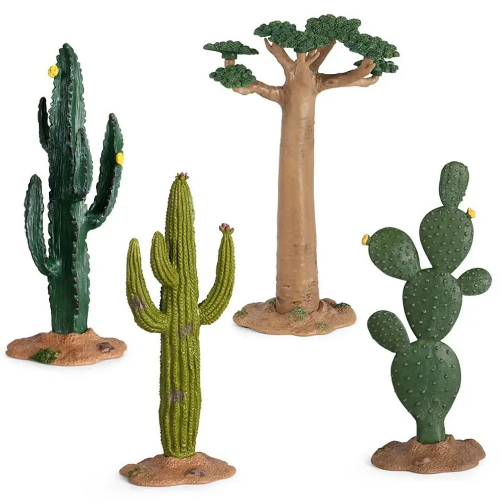 Artificial Cactus Models Scene Model Micro Landscape Coconut Tree Figurine Scenery Making Simulation Farm Sand Table Decoration