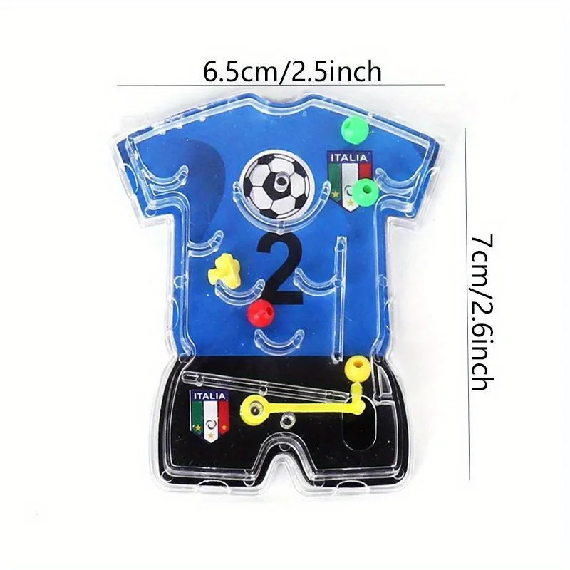 1/10/20 قطعة هدايا حفلات المتاهة لكرة القدم ، ألعاب لعبة الكرة والدبابيس لموضوع كرة القدم ، حشو حقيبة جودي للأطفال هدية عيد الميلاد والكريسماس #6