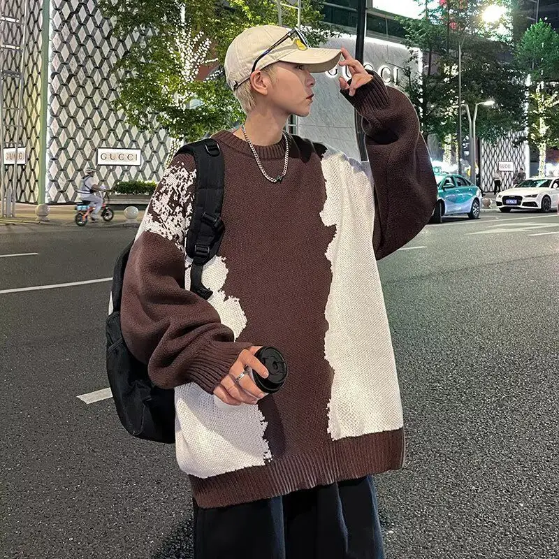 

Облегающий круглый вязаный свитер Ne, мужской модный новый осенне-зимний базовый свитер irt Sli Quali, длинное волокно из полиэстера