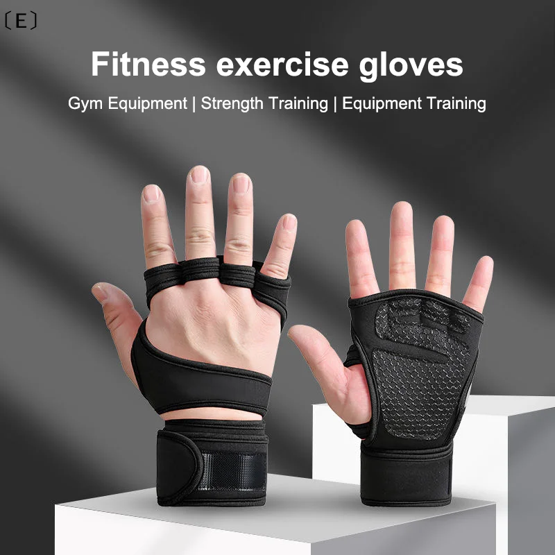 

〔E〕1 Pair Weightlifting Training Gloves For Men Women Fitness Sports Body Building Gym Hand Wrist Palm Protector Gloves〔Winter5〕