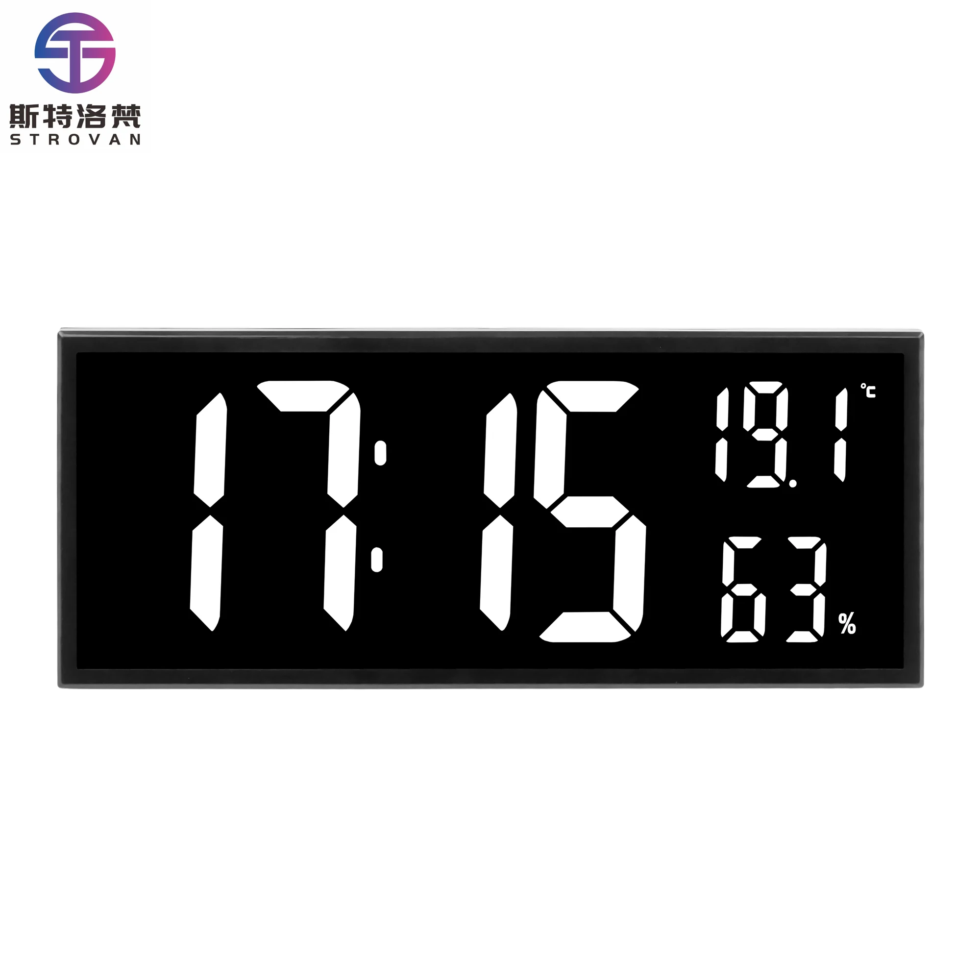 

3810L Extra Large LED Screen Home Decoration Time Date Alternate Display Desktop Calendar Clock With Alarm Clock