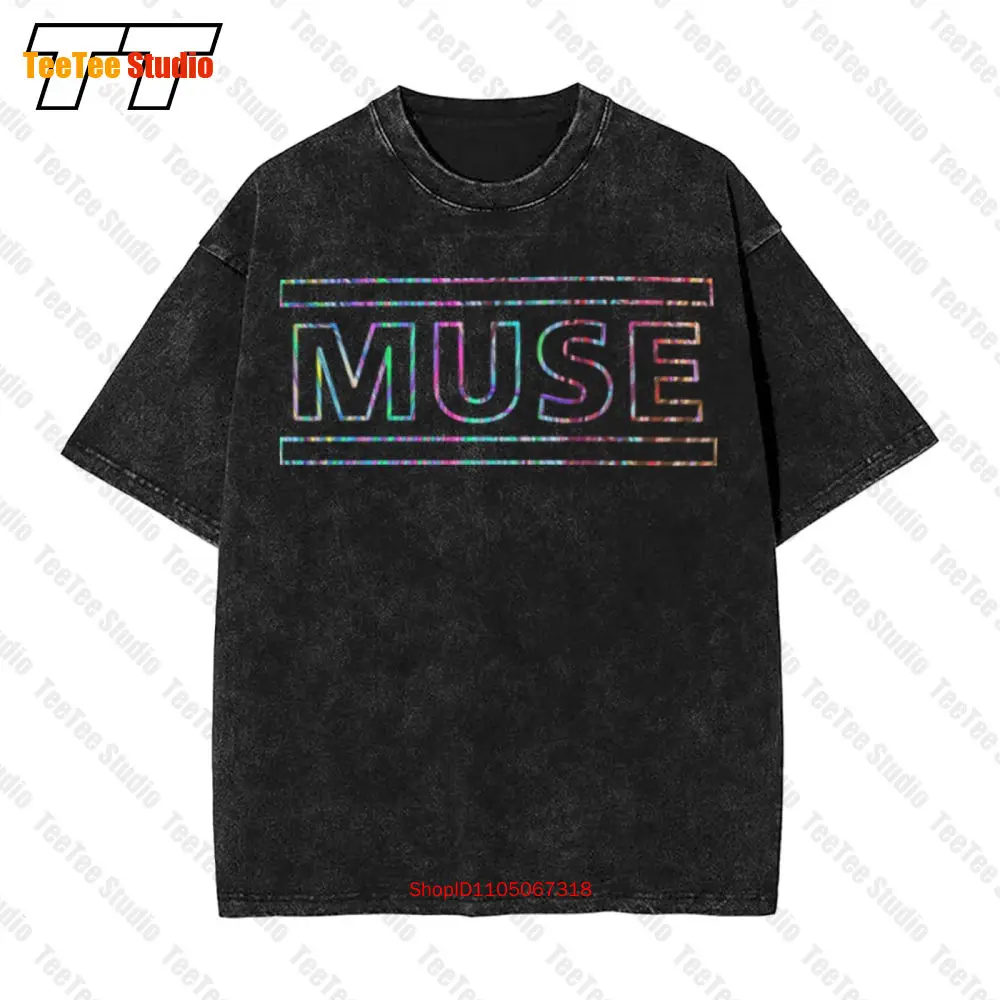 Muse Second Law Logo Vintage Übergroßes T-Shirt GXBT