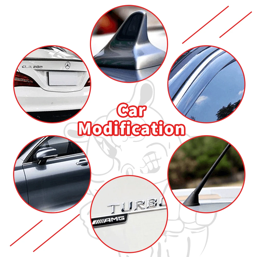Immagine 7: Forte nastro biadesivo trasparente speciale per auto Adesivo adesivo in schiuma acrilica resistente per accessori domestici spoiler posteriore automatico