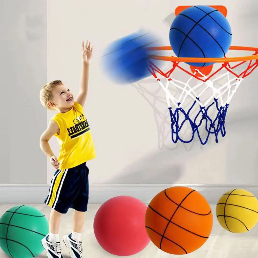 Kids Indoor Plastic Basketball Hoop Toy Sets Mini Inflatable Ball Pump Backboard Rim Children Wall Game