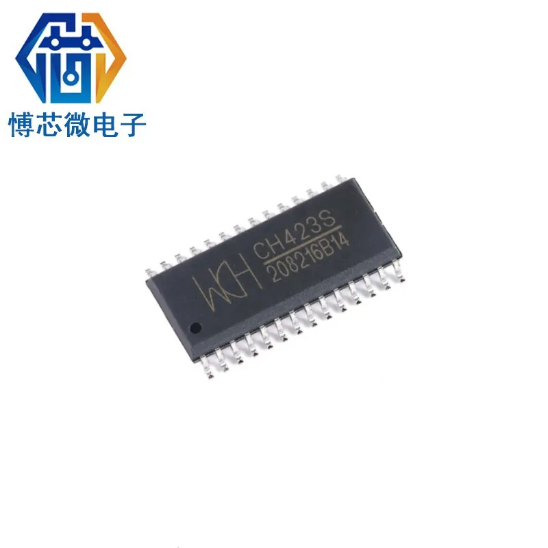 10PCS CH423S Two-wire remote I/O extender chip  SOP-28