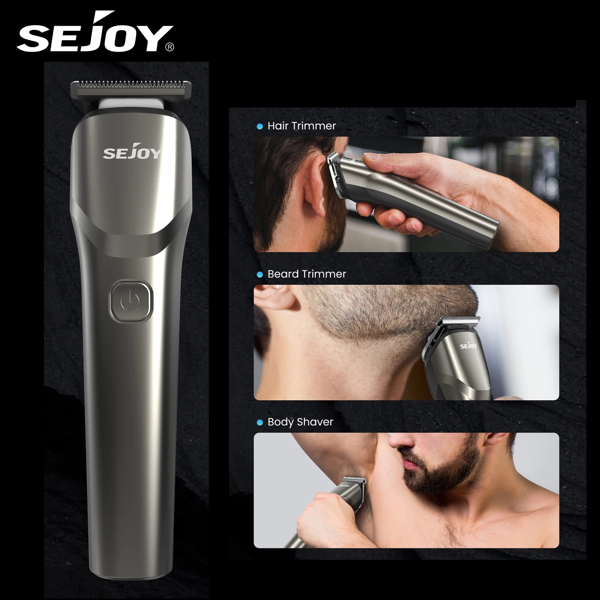 

Sejoy Беспроводные машинки для стрижки волос Электрический триммер для волос Перезаряжаемая парикмахерская машинка для мужчин, детей, взрослых, домашние инструменты для стрижки