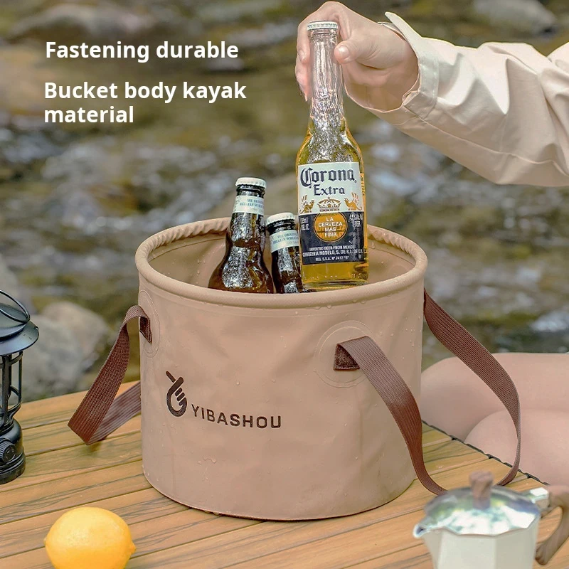 New Folding Bucket Waterproof Foldable Water Sink Bucket Portable Travel Foldable Basin Camping Hiking Fishing Storage Bucket