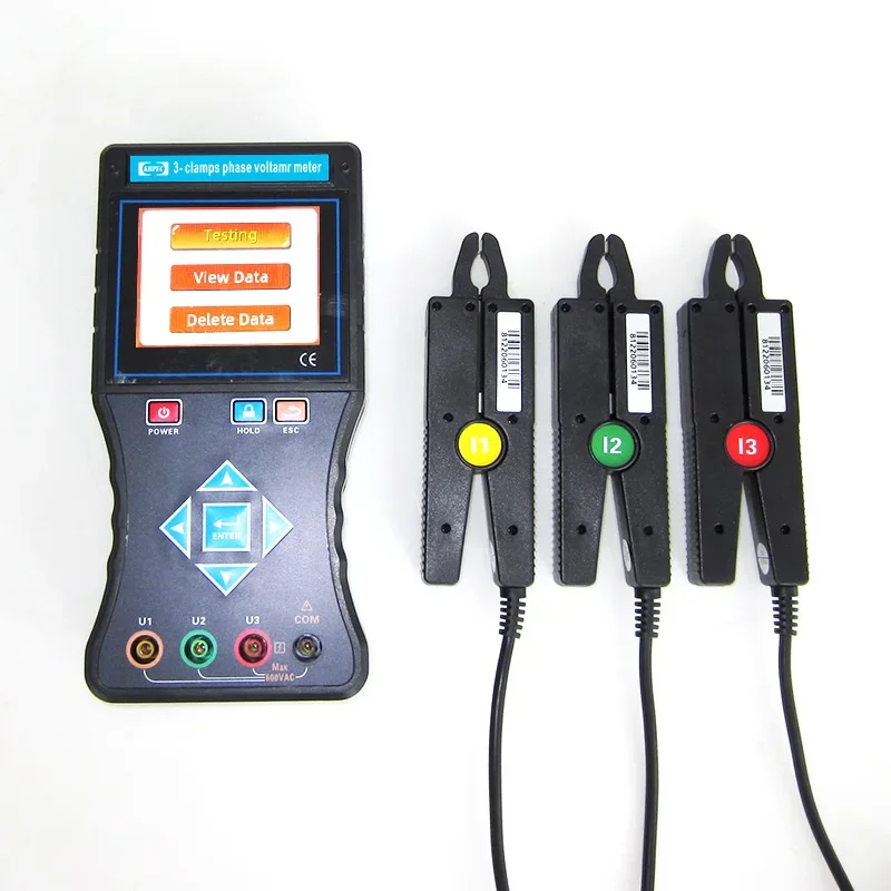 

PEC-VA230B Hand-held Intelligent Digital 2/3 Phase Clamp meter Voltammeter For Voltage Current Phase angle Frequency