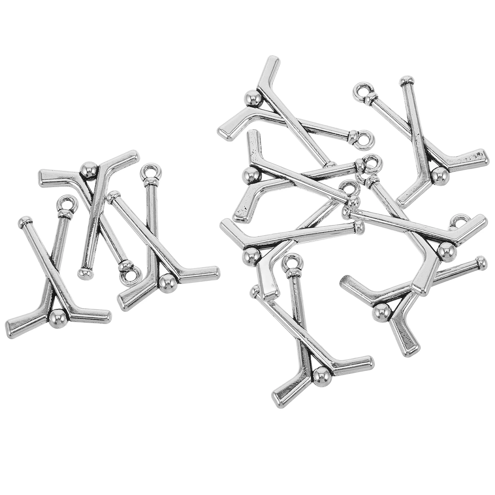 

10pcs Charms Necklace Beads Bracelet Dangle Keychain Jewelry Making Sports Party Favors Zinc Alloy Durability