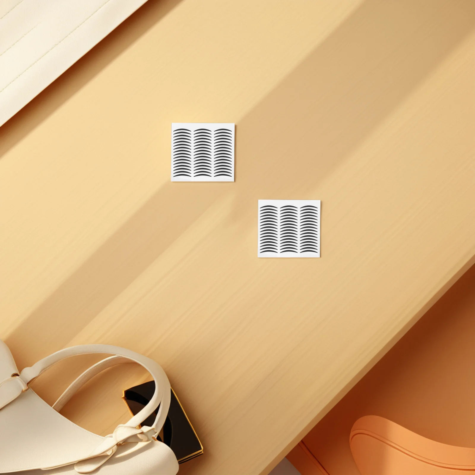 20 ورقة سوداء مزدوجة الجفن كحل ملصقات مؤقتة سموكي العين ماكياج الشريط ورقة لاصقة طويلة الأمد العين رافع ملصقات