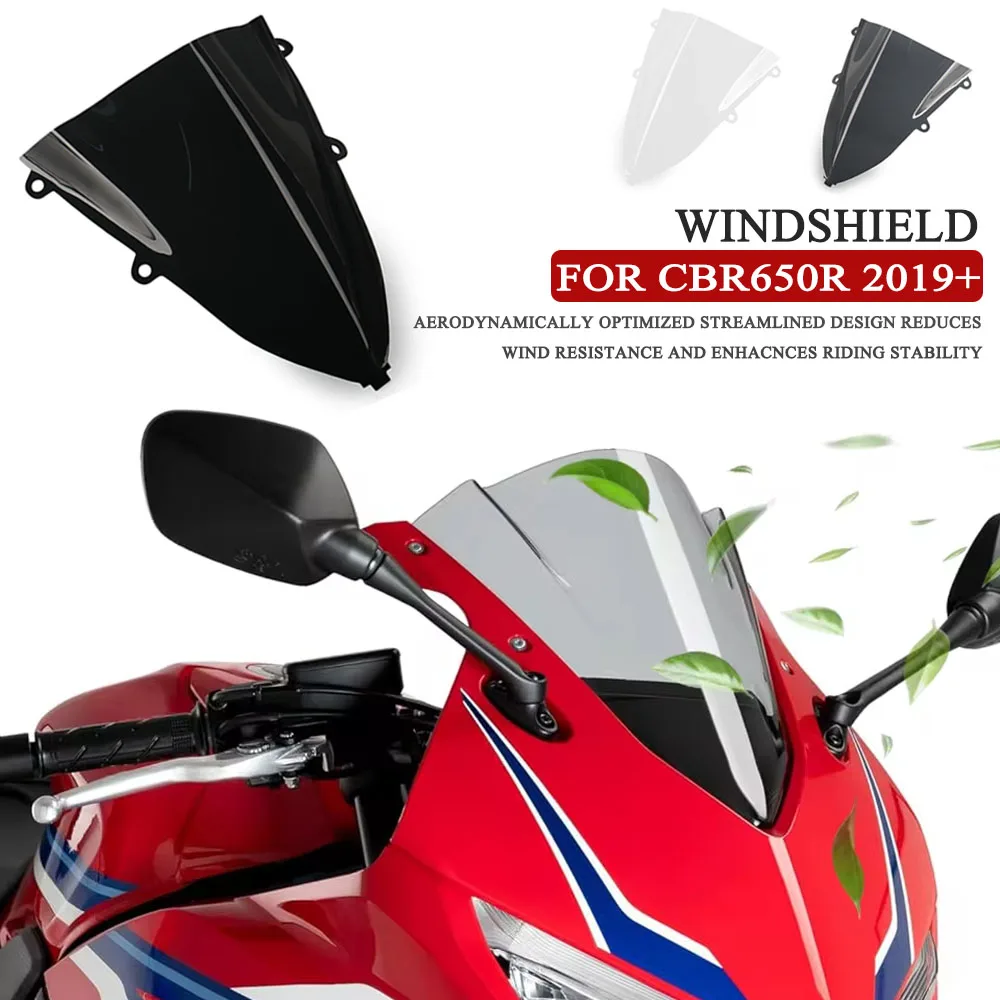 

New Accessories Windsceen Double Bubble Windshield Wind Deflector Fairing Motorcycle For Honda CBR 650R 650 R CBR650R 2019-2025