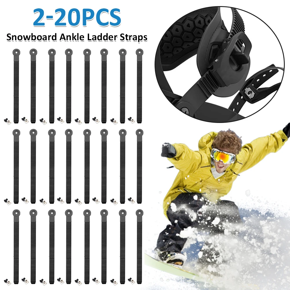 2-20Pcs Snowboard Ankle Ladder Straps Universal Snowboard Binding Ladder Straps Roller Skating Shoes Strap for Men Women Skating