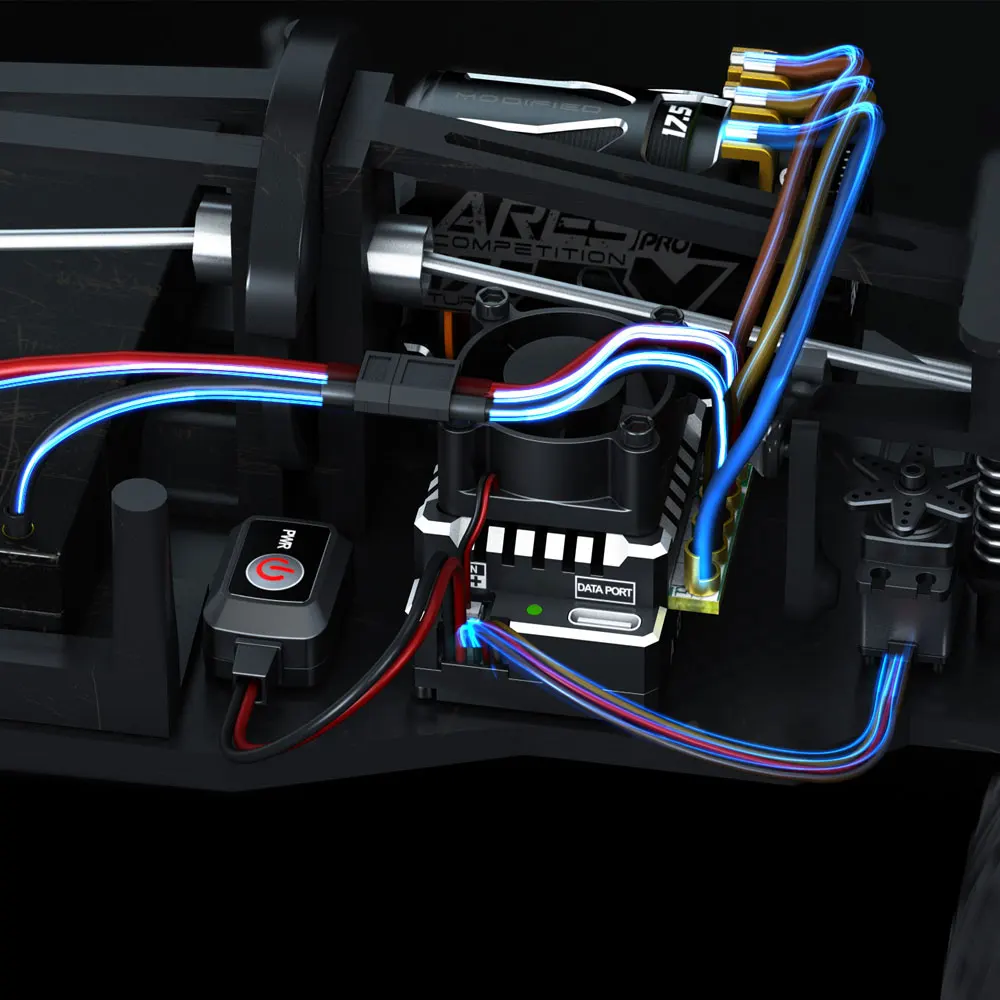 SKYRC TS160 PRO V2 160A ตัวควบคุมความเร็วแบบไร้แปรงถ่านพร้อมเซ็นเซอร์ พร้อม BEC 6V/7.4V สำหรับรถบังคับวิทยุขนาด 1/10