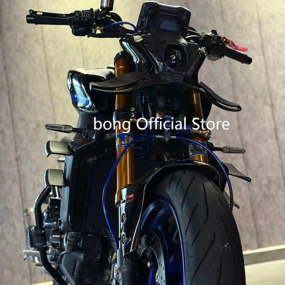 FIT YAMAHA MT-09/SP Front Spoiler Lower Spoiler Lower Lip GP Wing Downforce NAKED Frontal Spoilers MT09 SP 2021 2022 2023 view 2