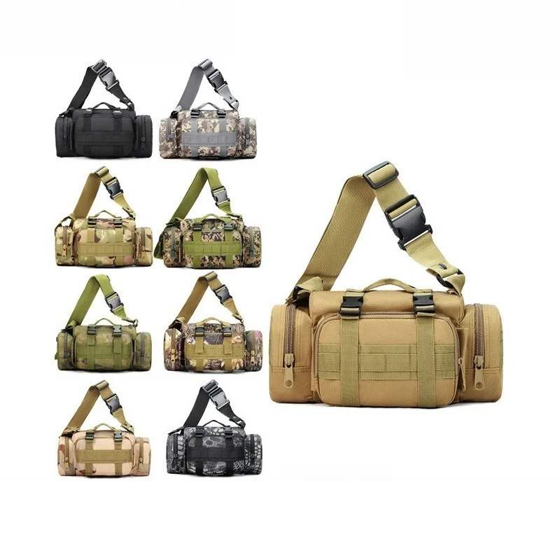 Camouflage Outdoor 3P Crossbody Waist Bag Handbag Military Fans Leisure Sports Tactical Bag Single Shoulder Camera Backpack