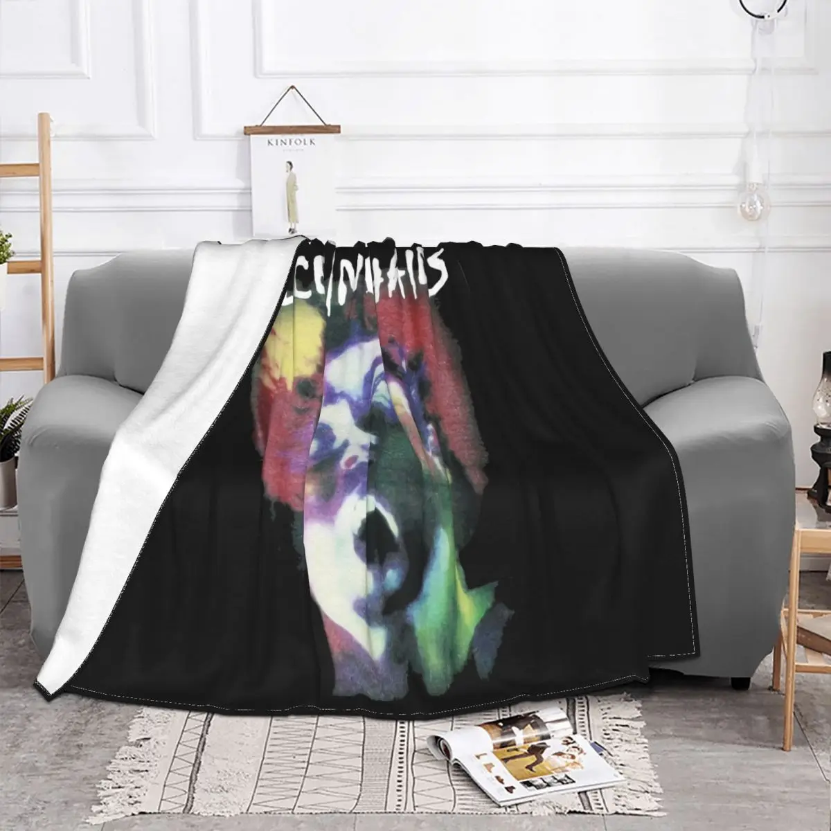 Alice In Chains Facelift Black Alernative Grunge Layne Staley Sleze Latest New Throw Blanket