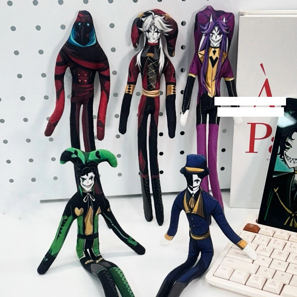 

26cm Flexible Body Wire Funny Circus Anime Game Freak Harlequin Pierrot Ticket Taker Bil Jester Doctor Plush Toys Plushie Doll