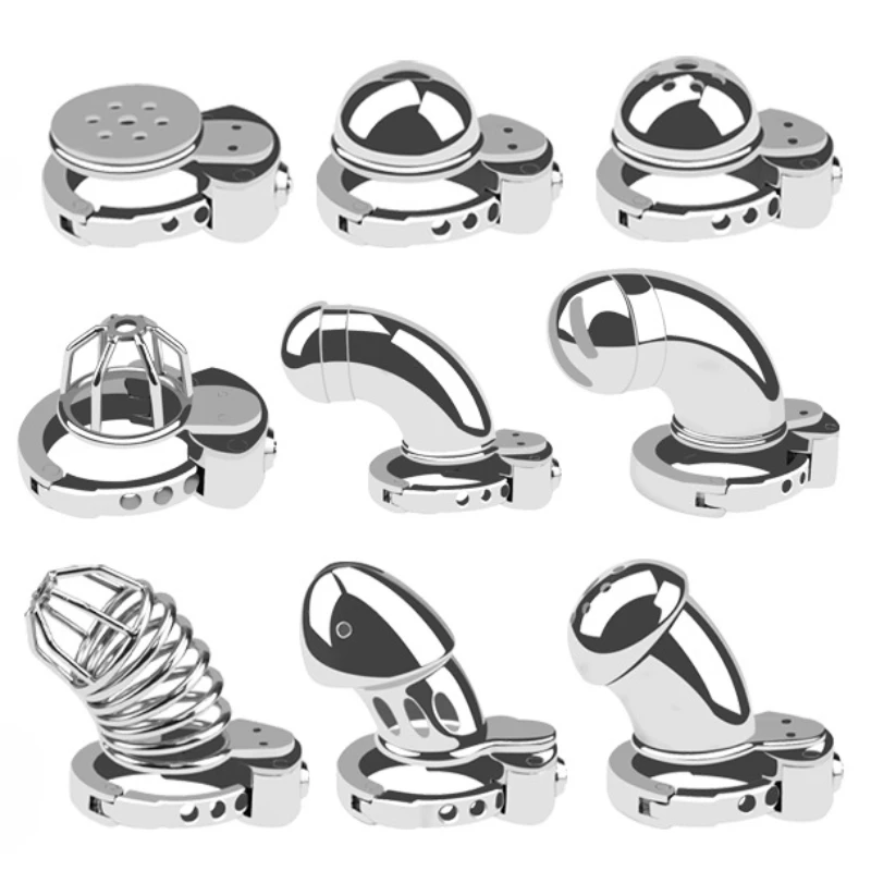 New Adjustable Male Chastity Cock Cage Penis Lock Adjustable Penis Ring Chastity Cage BDSM Sex Toys Drop Shipping