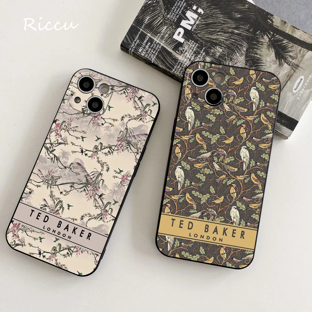 FOR IPhone 15 ultra Phone Case FOR IPhone 13 promax 11 12 Pro 14 Plus XR XS MAX Fashion Brand Flower Ted Design-Bakers Cover