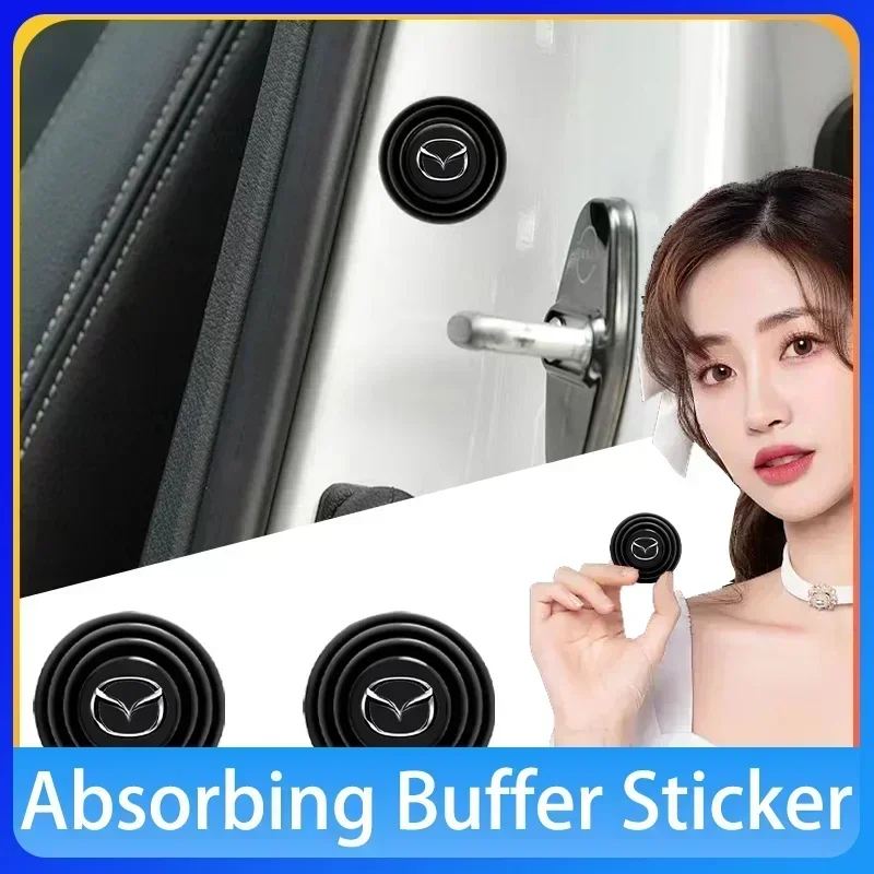 

Car Door Shock Absorbing Cushion Bumper Pads Auto Accessories For Mazda 2 3 6 CX-3 CX-5 CX-8 MX-30 MX-5 BT-50 ATENZA ATENZA R360