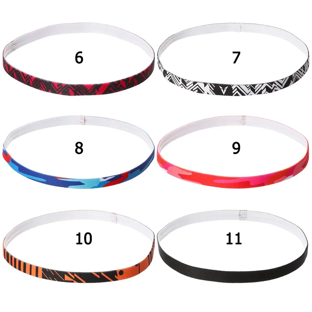 Yoga Running Outdoor Fitness Headband Sport Hair Band Anti-slip Elastic Sweatband Gym Sport Headband Stripe Print Headwear