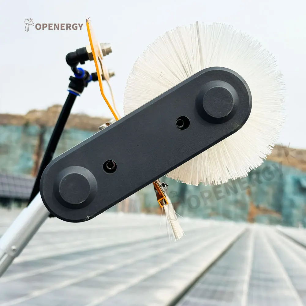 Solar Rotating Brush Cleaning Machine Photovoltaic Window Cleaning Kit with Reusable Tools Panel Cleaning Toolset