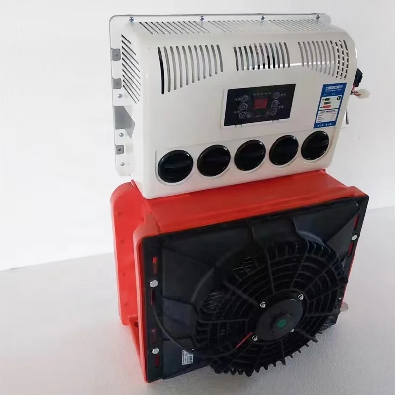 وحدة التيار المتردد المقصورة النائمة 24 فولت مكيف هواء وقوف السيارات يعمل بالبطارية 12 فولت تيار مستمر #5