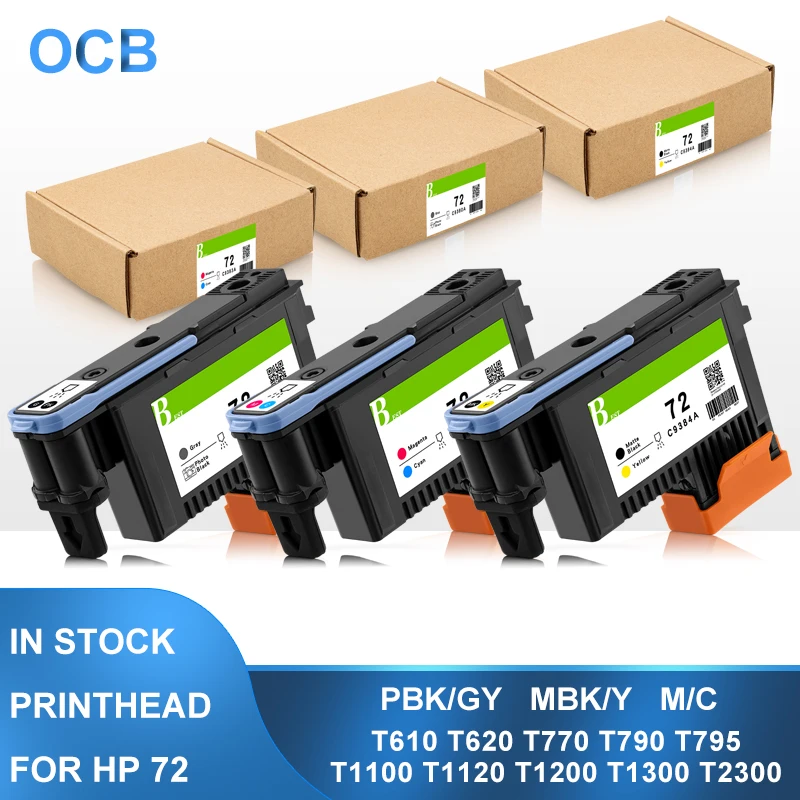 Hp 72プリントヘッド,c9380a,c9383a,c9384a,hp72,hp designjet t610,t620,t770,t790,t795,t1100,t1120,t1200,t1300,t2300用