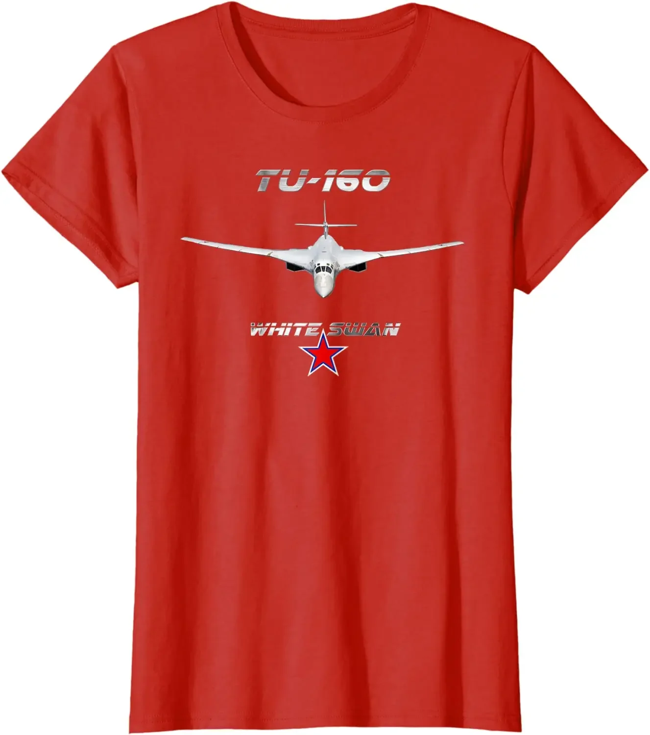 Russian Air Force Tu-160 White Swan Strategic Bomber T-Shirt 100% Cotton O-Neck Short Sleeve Casual Mens T-shirt Size S-3XL