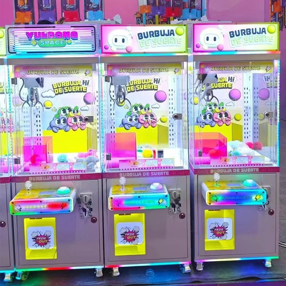 

Плюшевые игрушки с высокой скоростью покупки, красочный зажим, подарок, торговый автомат для ловли кукол, металлический аркадный коготь с монетоприемником