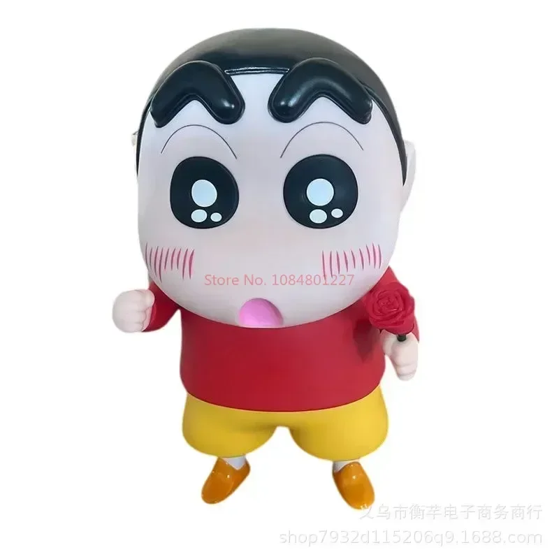 

Crayon Shin-chan With Rose 1:1 Anime Decoration Super Large Action Figure Pvc Model Doll Statuette Desktop Collection Kid Gift