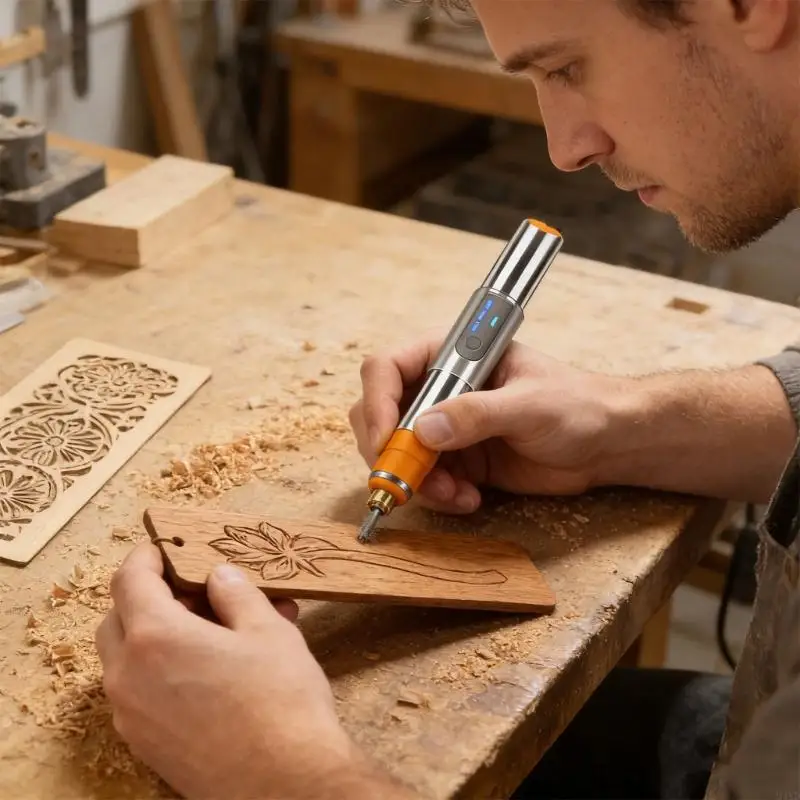 

Ручная гравировальная ручка 56 в 1, прочный металлический корпус, многофункциональный инструмент, гравирует на стали, дереве,