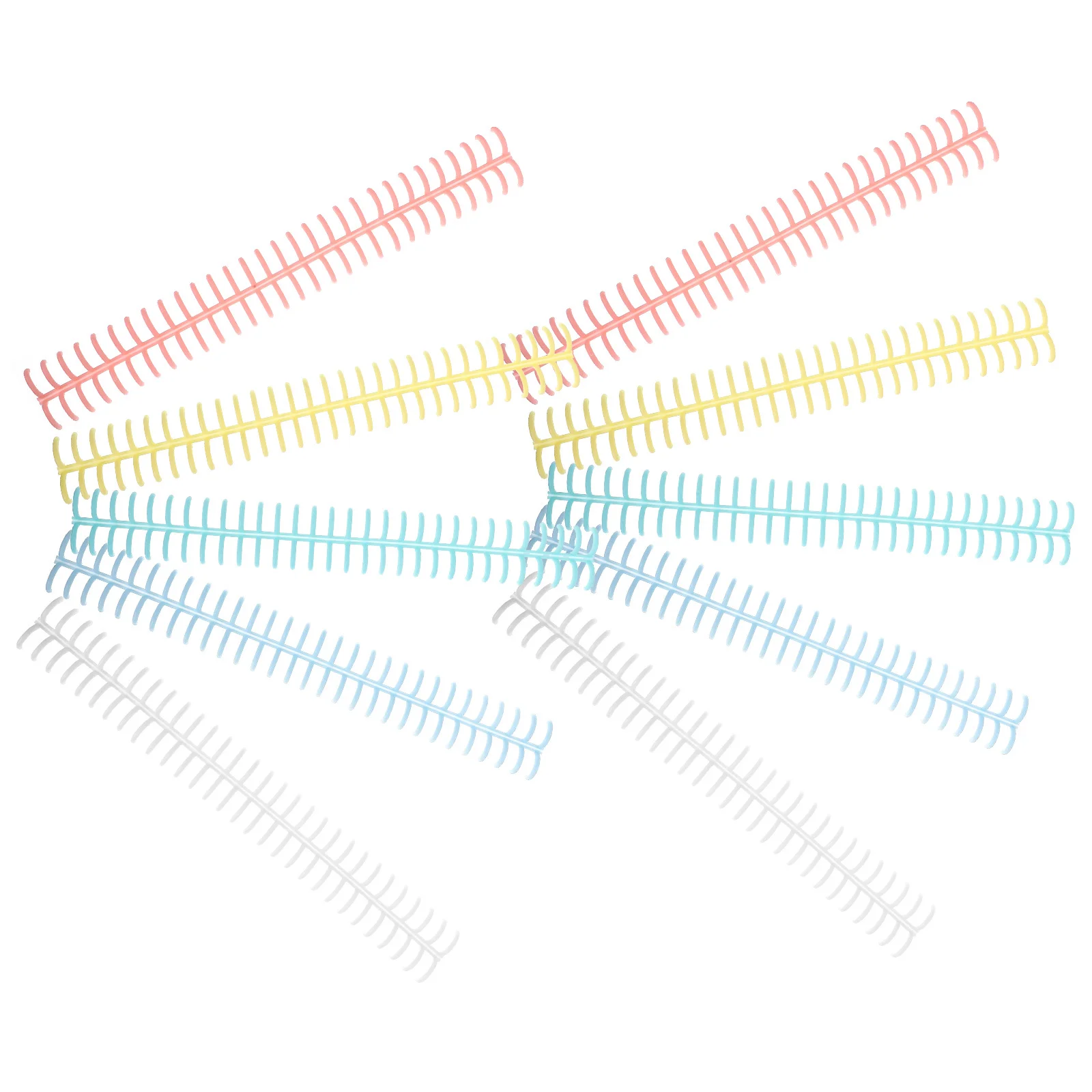 10 قطعة حلقات الموثق البلاستيكية A4 طول 30-حفرة كوتابل حلقات أوراق فضفاضة قابلة للإزالة كتاب ملزمة الدائري لأجهزة الكمبيوتر المحمولة الطلابية